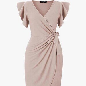 NWT XL Neutral Oten Dress, Party, Office, Wedding, Event, Formal, Sophisticated